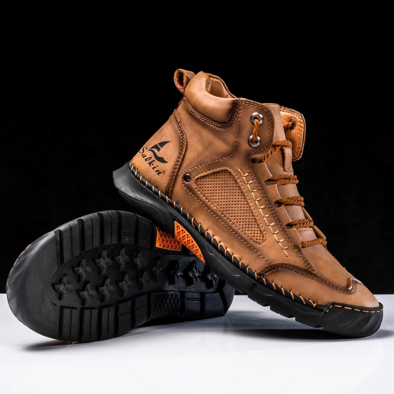 Leon | St. Moritz Leder High Top Schuhe von Waltherhaus – Stil trifft Komfort!