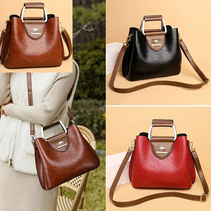 Isabella - Schicke Leder-Eimer-Tasche