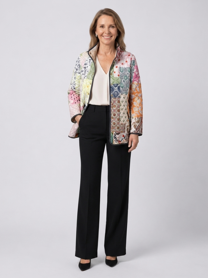 Susanne | Patchwork-Steppjacke mit Paisley