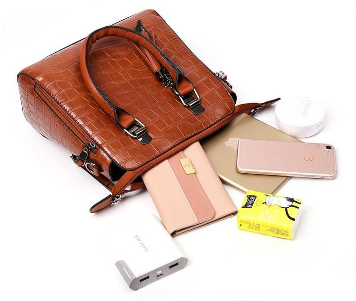 Evelyn - Everyday Elegance 4-teiliges Lederhandtaschen-Set