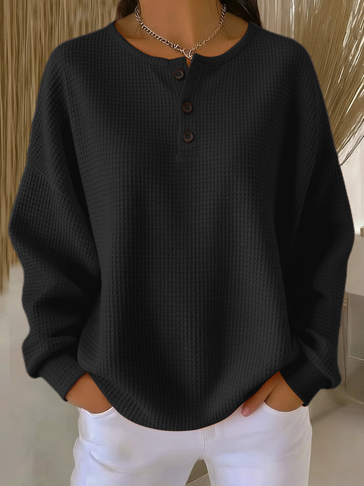 Henni | Henley-Sweatshirt