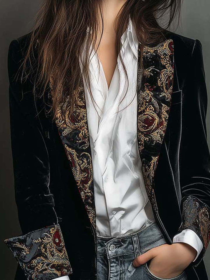 Noir Baroque | Damen Slim Fit Reversblazer