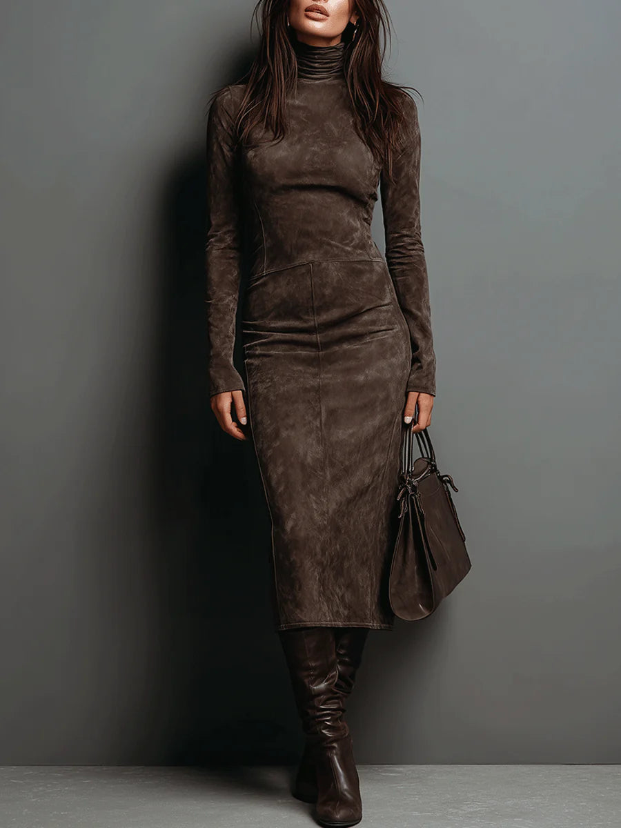 Liesl | Stehkragen-Midikleid