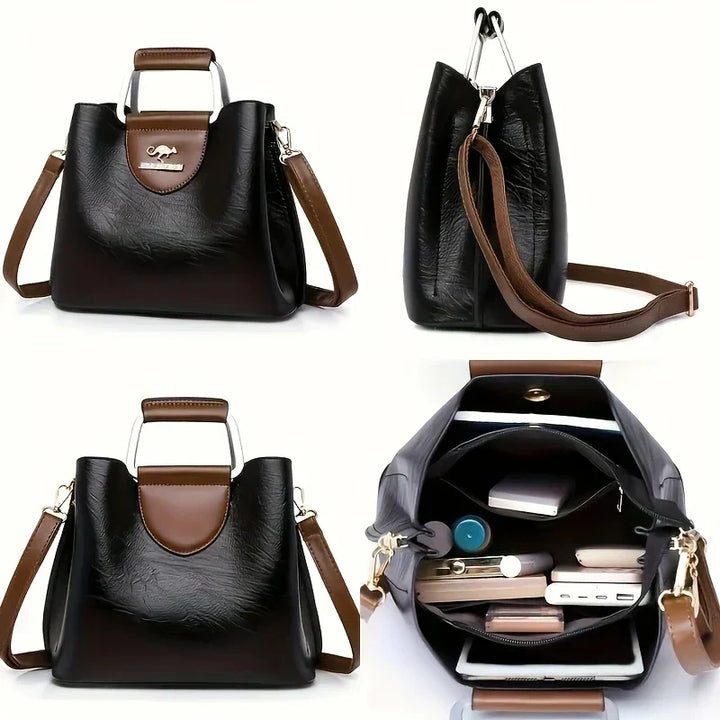 Isabella - Schicke Leder-Eimer-Tasche