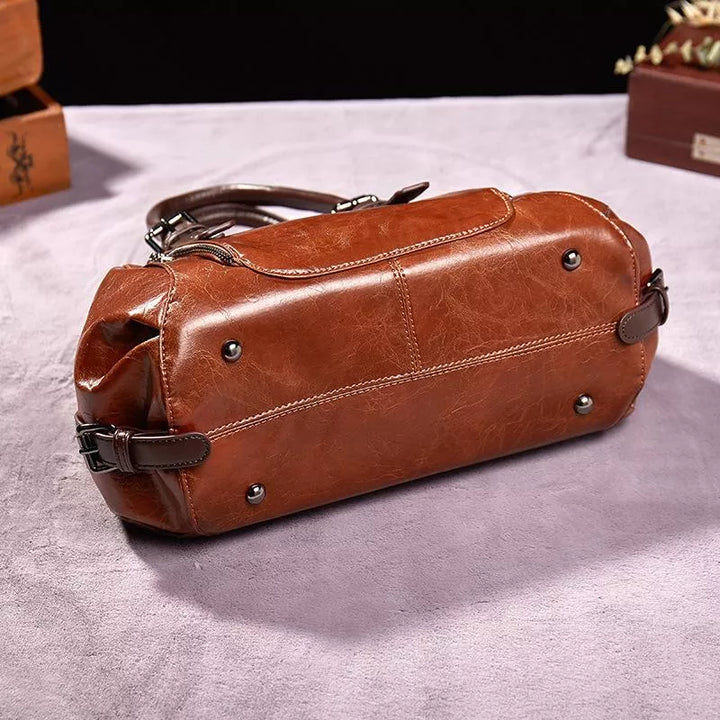 Katherine - Luxuriöse Statement-Lederhandtasche
