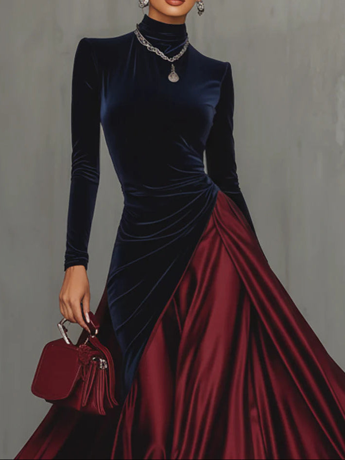Isolde | Bicolor-Maxikleid