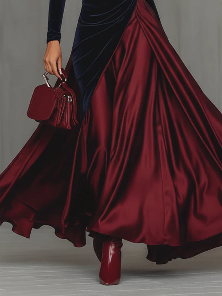 Isolde | Bicolor-Maxikleid