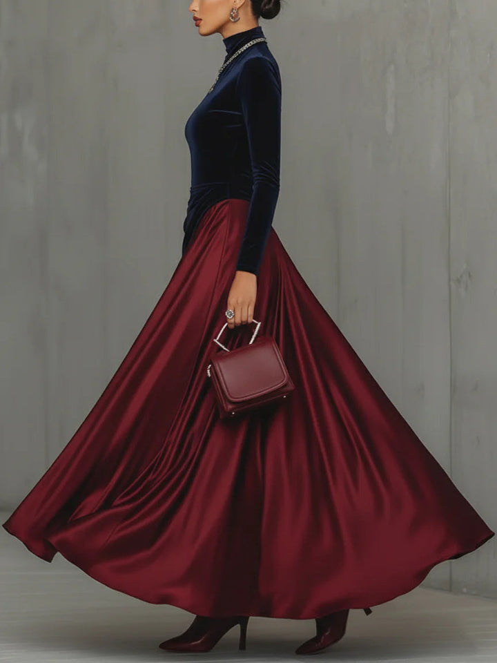 Isolde | Bicolor-Maxikleid