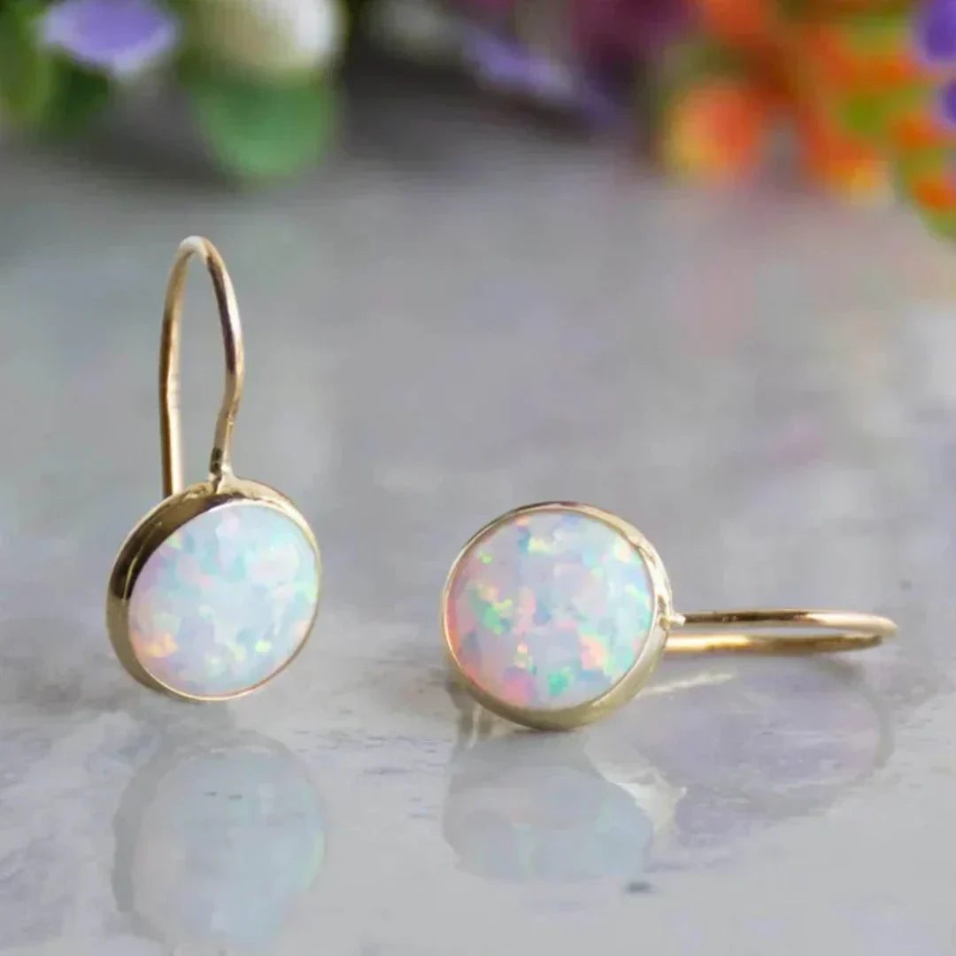 Antike Opal Glanz Ohrringe | Gold
