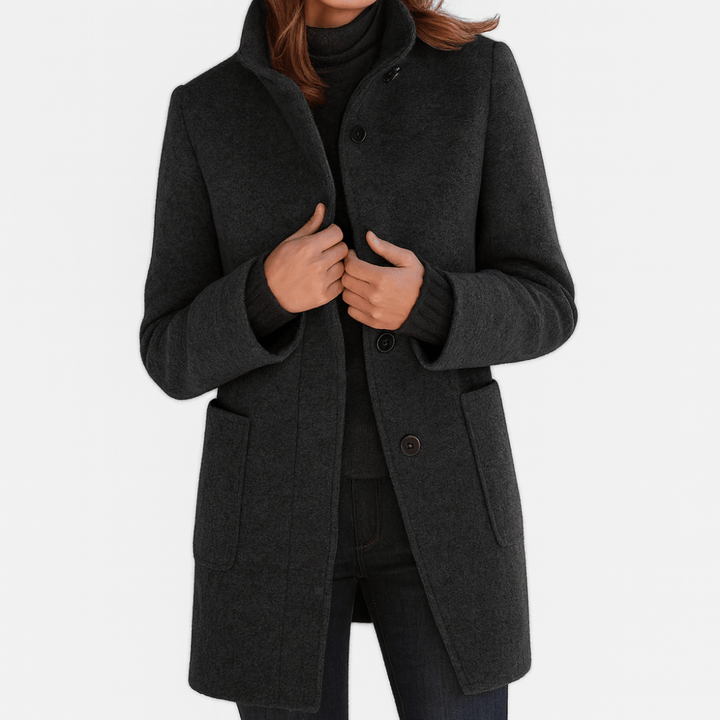 Leonie | Damenmantel mit hohem Kragen