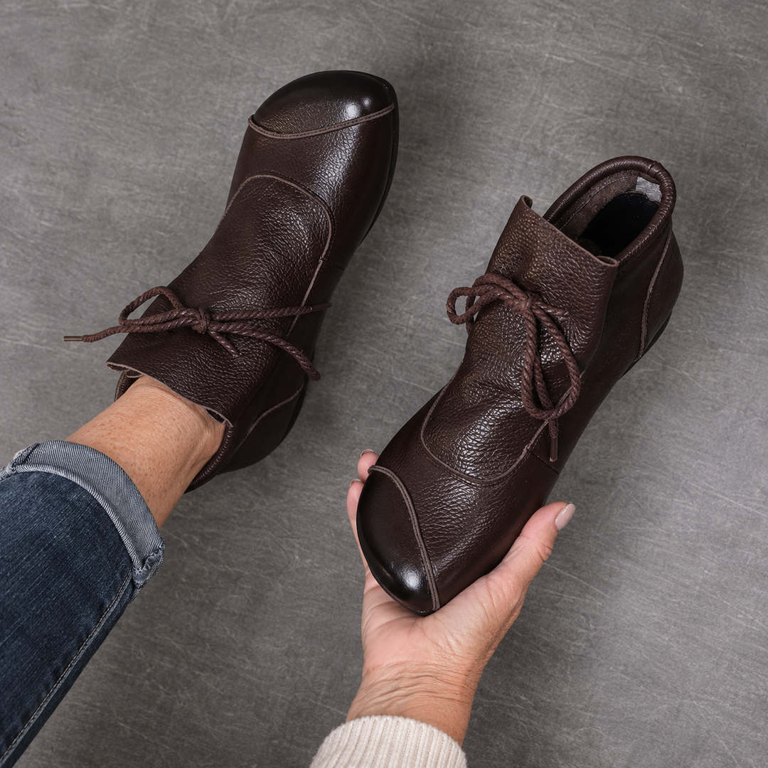 Marlene | Schnürstiefeletten mit flacher Sohle