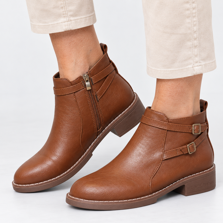 Helga | Stiefeletten mit Schnallenriemen