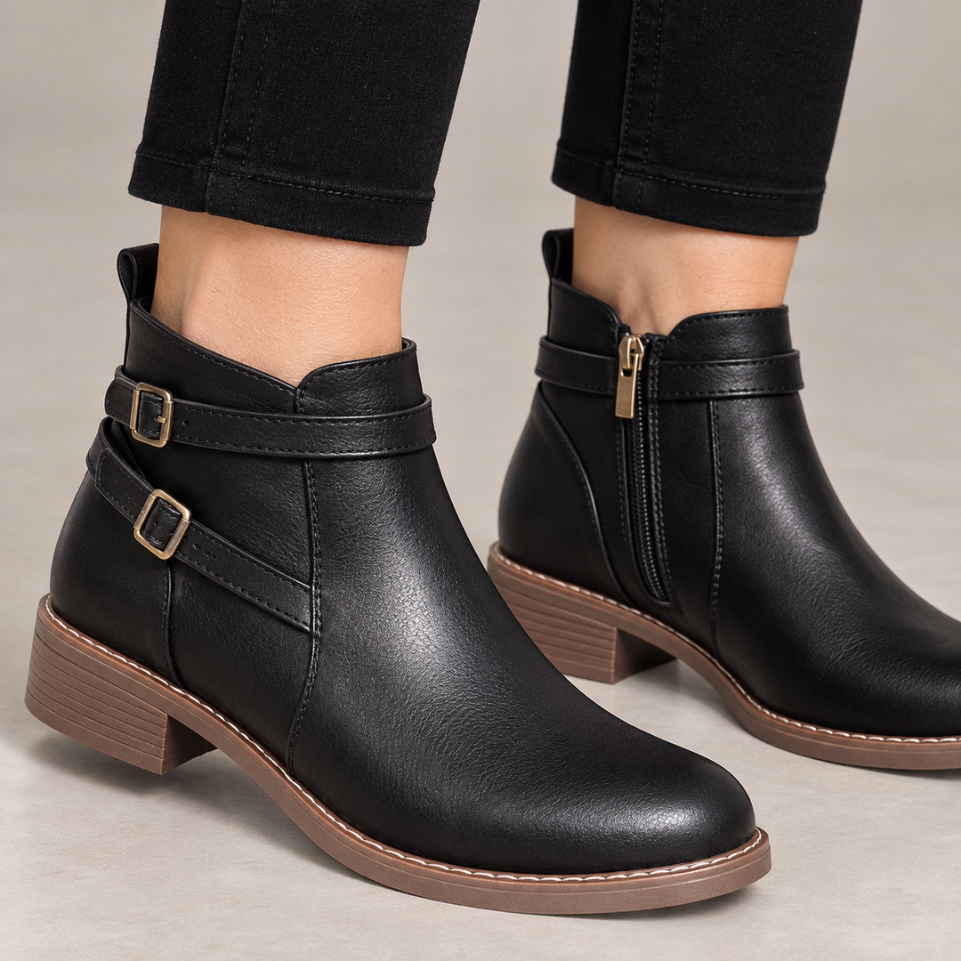 Helga | Stiefeletten mit Schnallenriemen