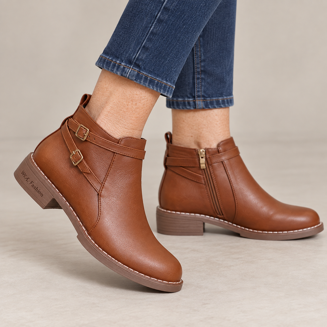 Helga | Stiefeletten mit Schnallenriemen