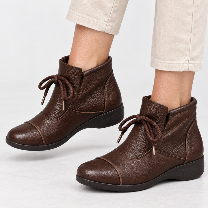 Marlene | Schnürstiefeletten mit flacher Sohle