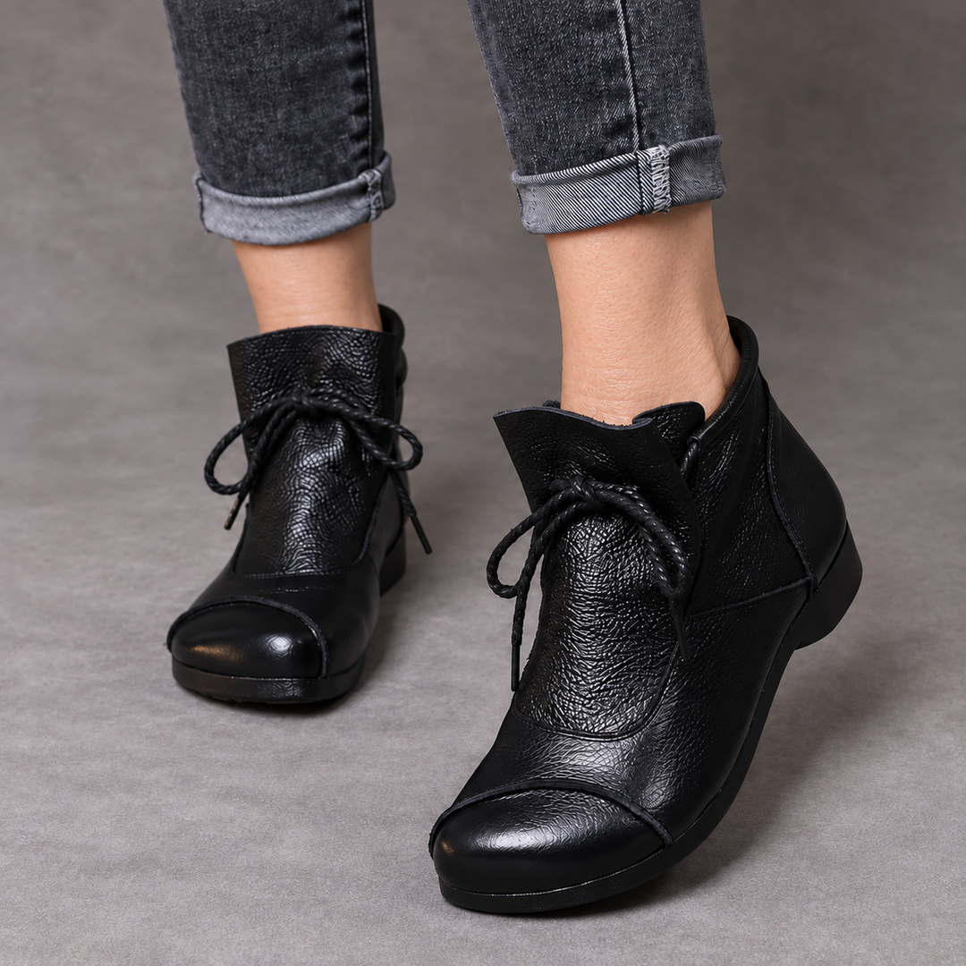 Marlene | Schnürstiefeletten mit flacher Sohle