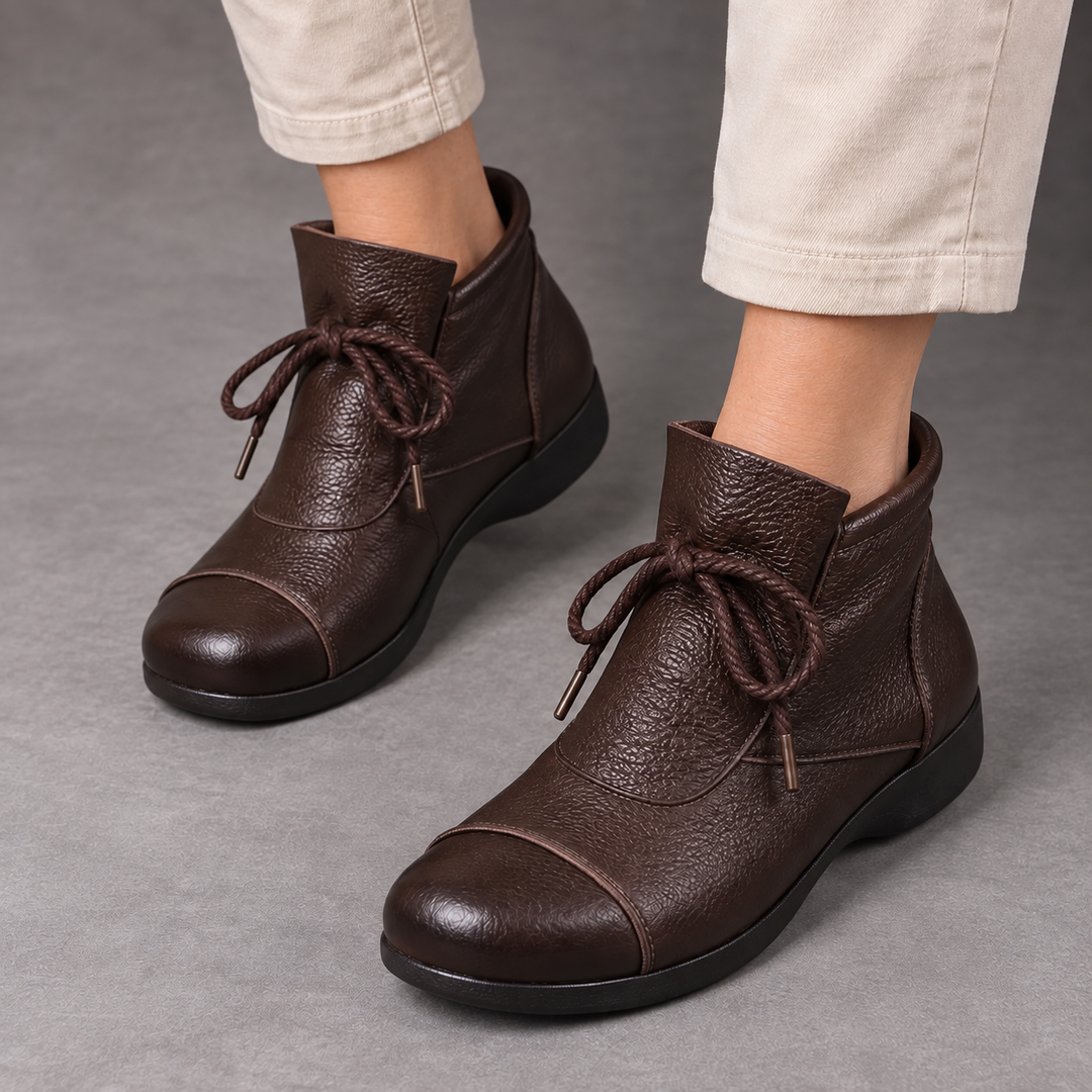 Marlene | Schnürstiefeletten mit flacher Sohle