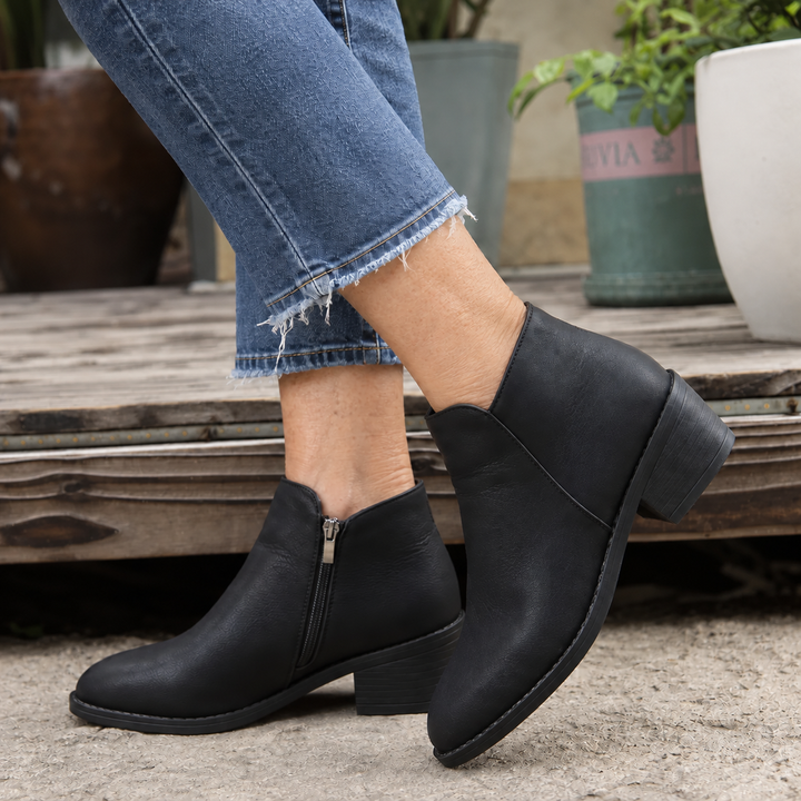 Gerda | Klassische Stiefeletten mit Blockabsatz
