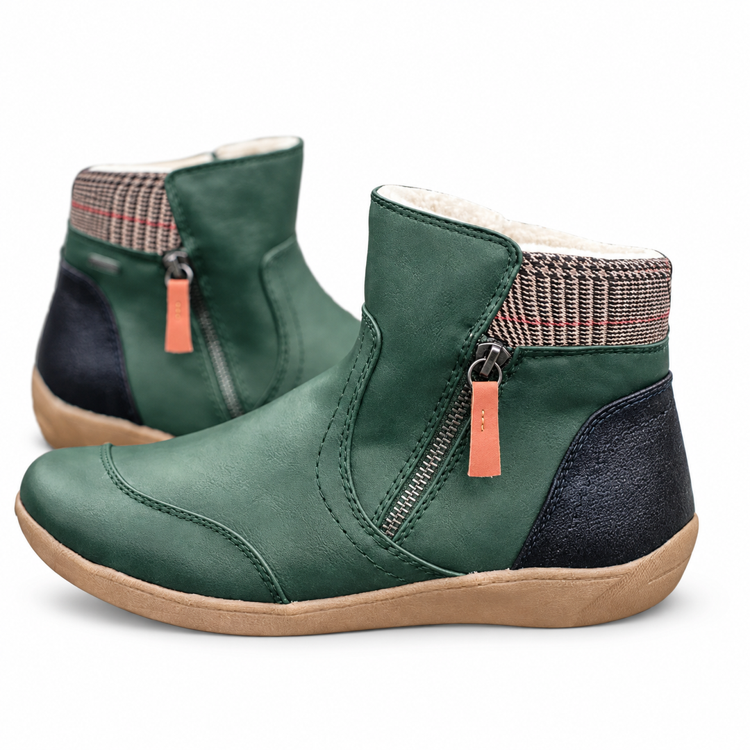 Irma | Stiefeletten mit Kontrasteinsatz