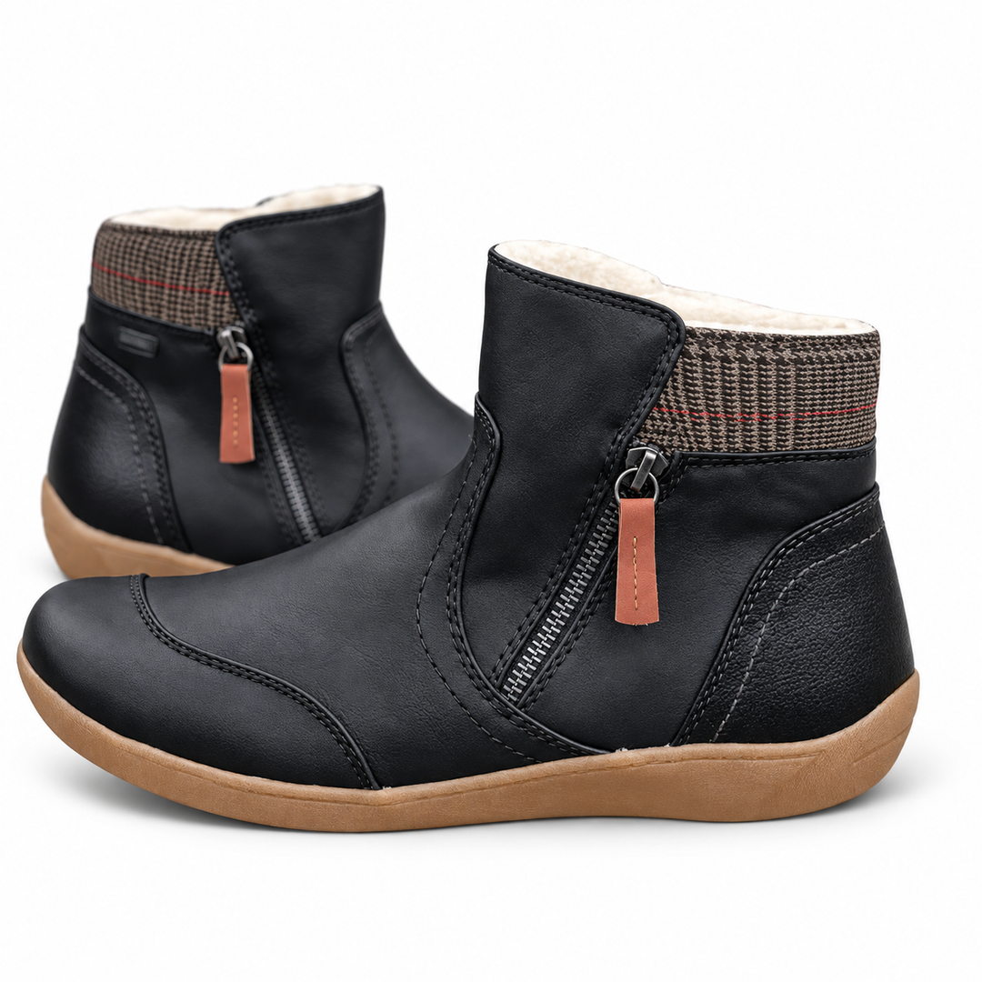 Irma | Stiefeletten mit Kontrasteinsatz