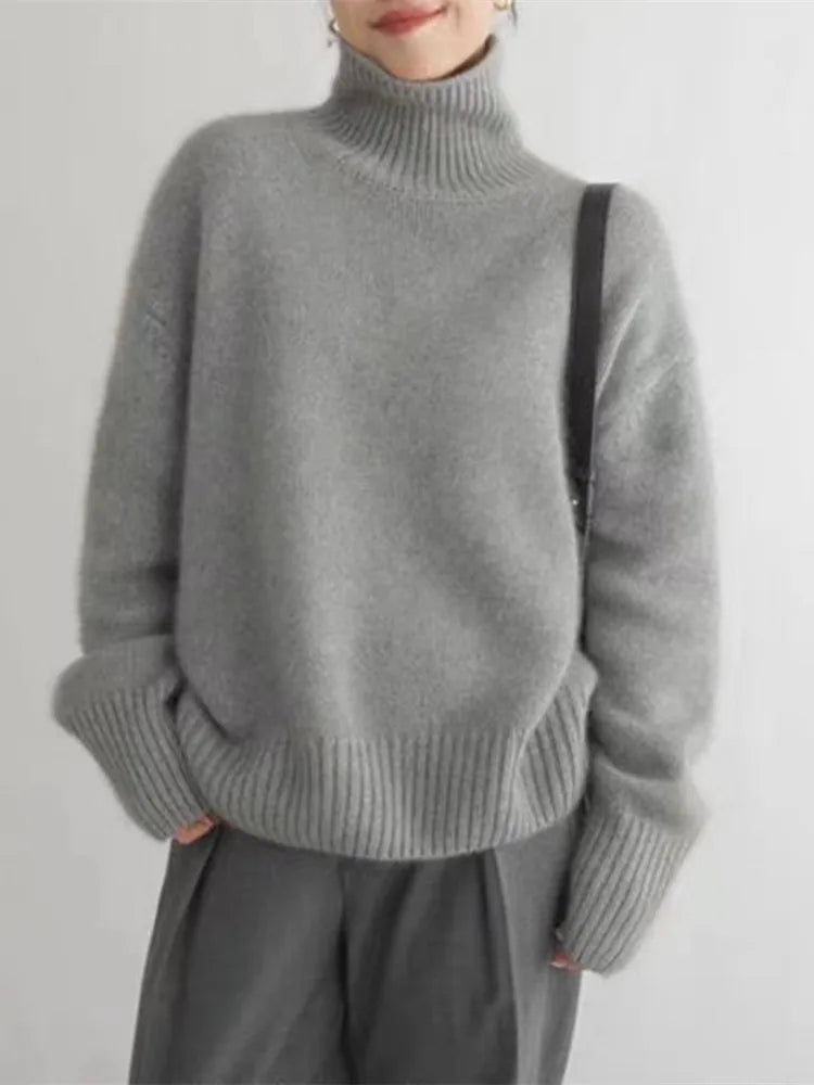 Isabella™ - Zeitloser Cashmere-Rollkragenpullover