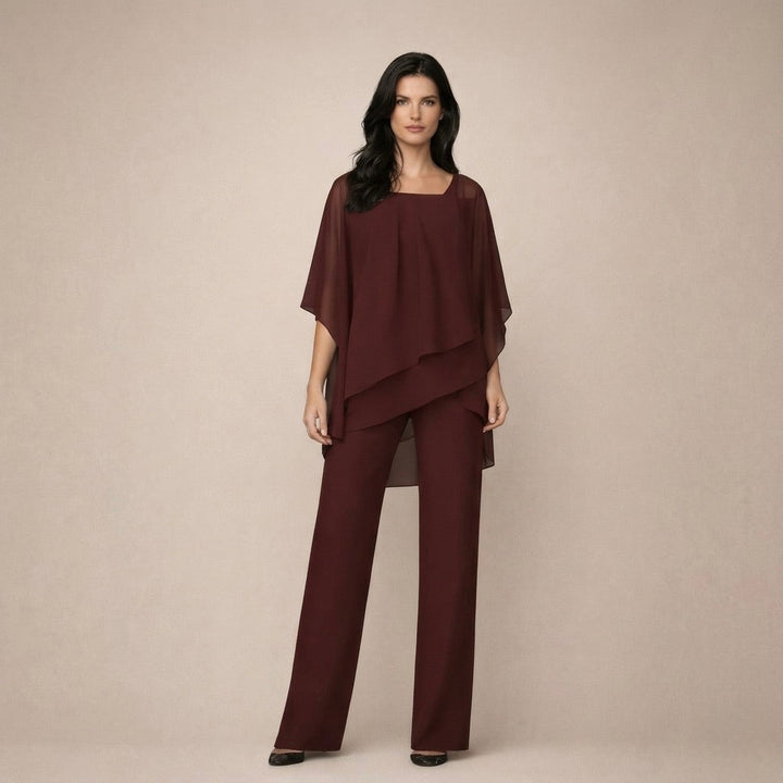 Tessie | Elegantes Set mit Lagenbluse