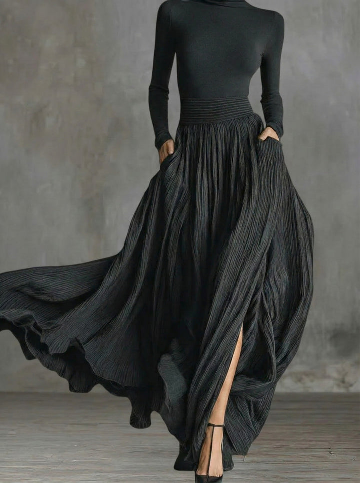 Renate | Schwingendes Maxikleid