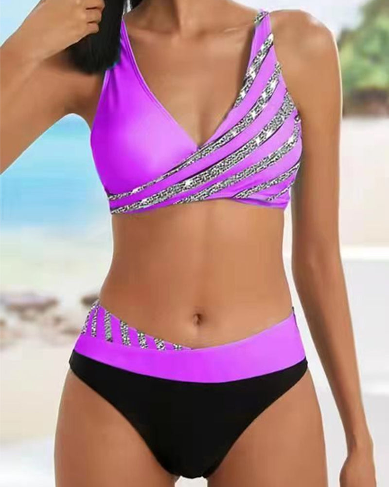 Camilla | Bedruckter Bikini in Warmen Tönen