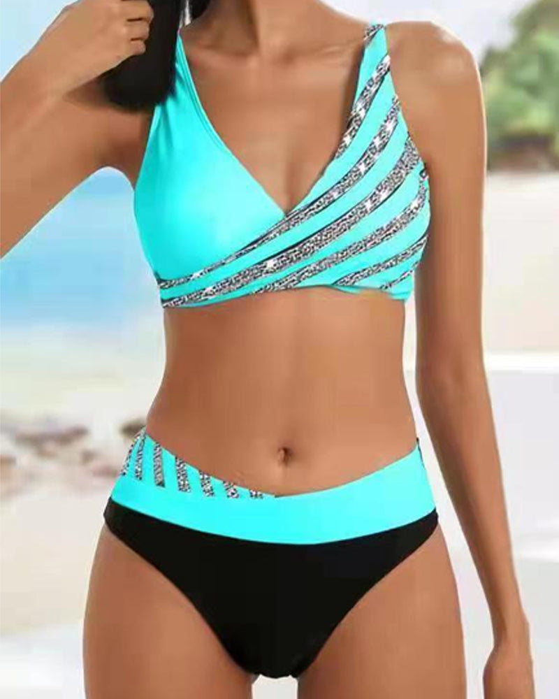 Camilla | Bedruckter Bikini in Warmen Tönen