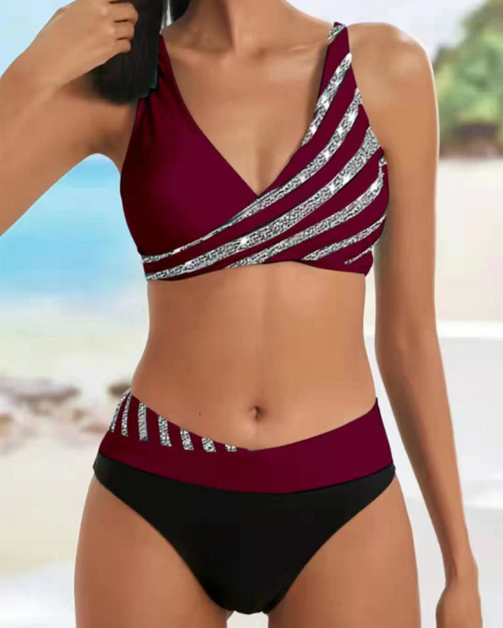 Camilla | Bedruckter Bikini in Warmen Tönen