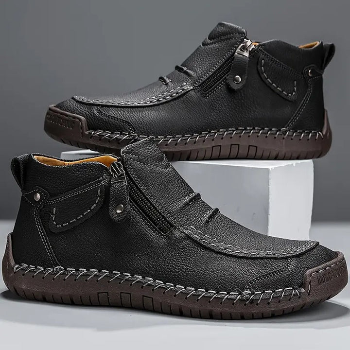 Hubert | Schnürschuh mit Seitenreißverschluss
