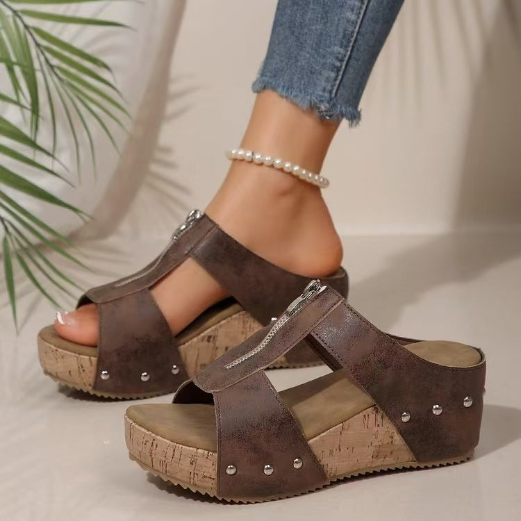 Gina | Lässige Kork-Mule