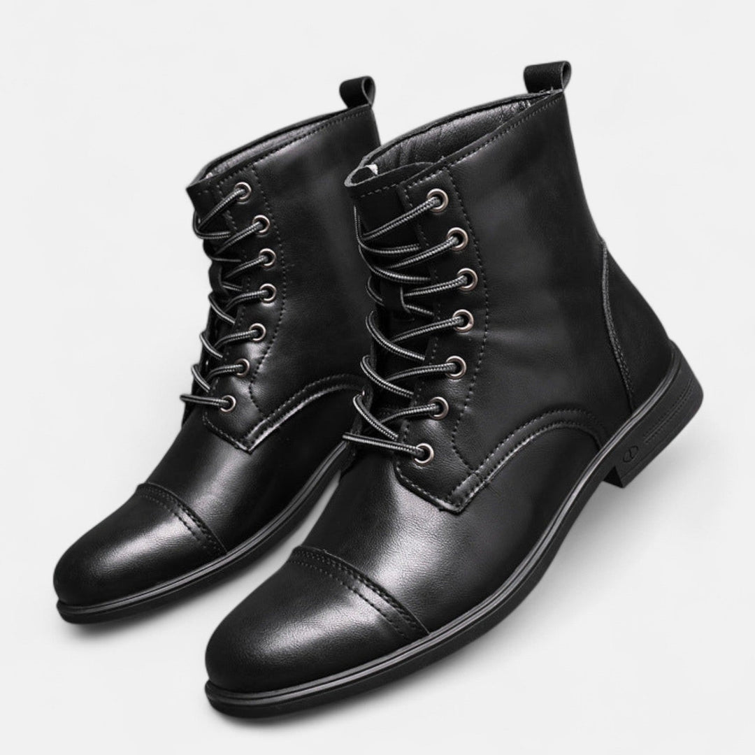 Waltherhaus präsentiert: Elias™ | Stilvolle Herrenstiefel aus hochwertigem Kunstleder