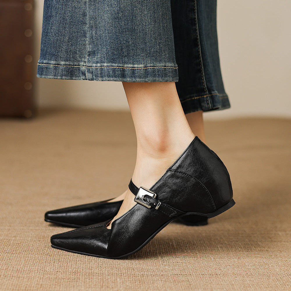 Jutta | Spitze Spangenpumps