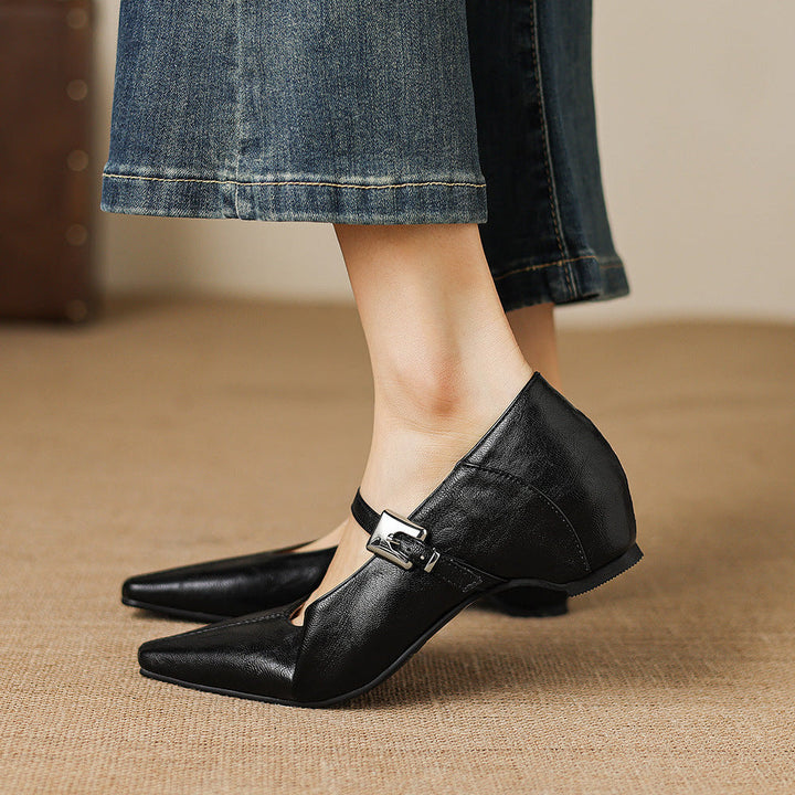Jutta | Spitze Spangenpumps
