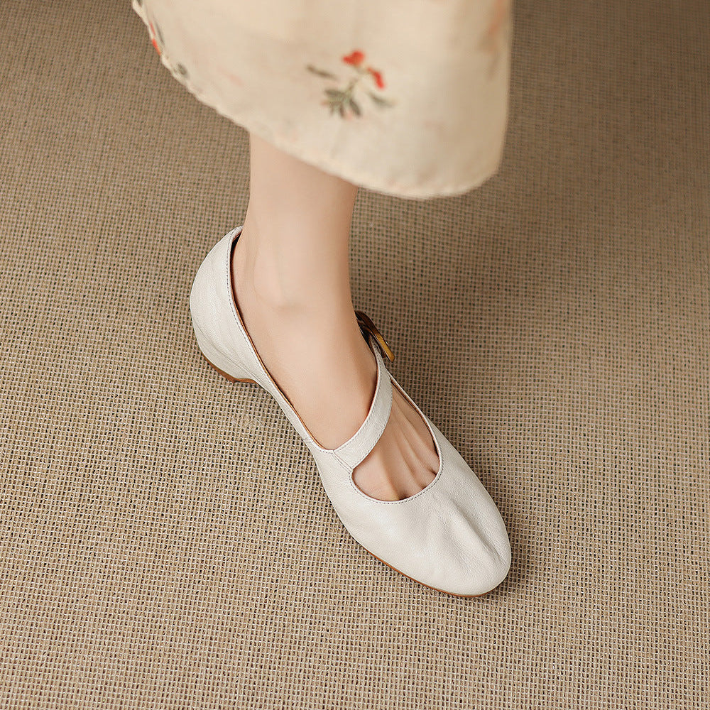 Lene | Runde Spangenschuhe
