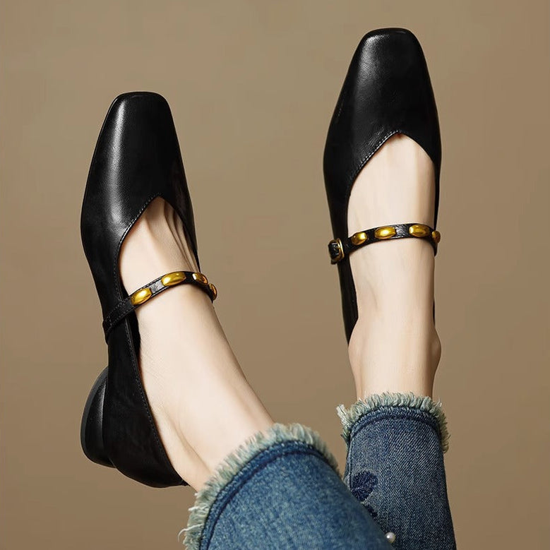 Ronja | Nieten-Spangenschuhe
