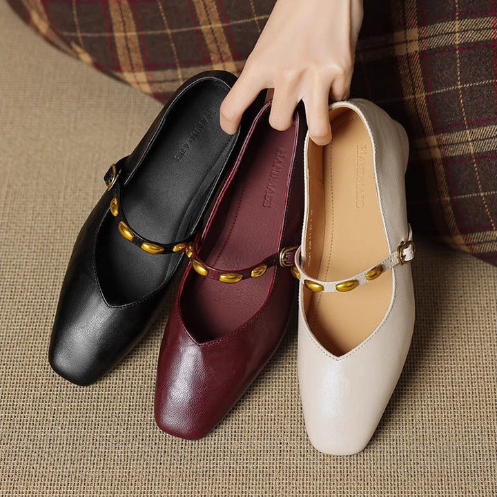 Ronja | Nieten-Spangenschuhe