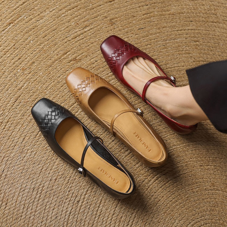 Romy | Geflochtene Ballerinas