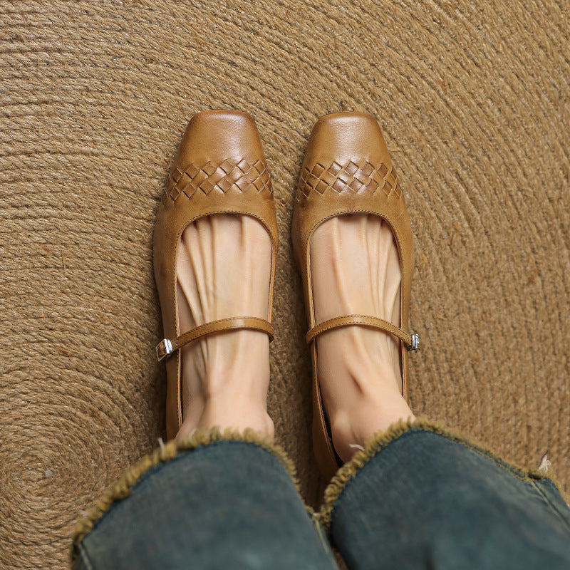 Romy | Geflochtene Ballerinas