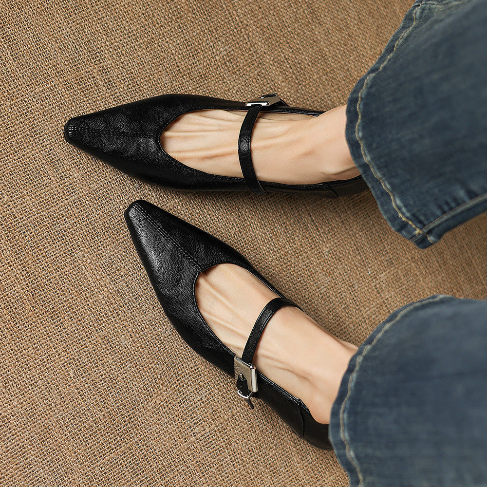 Jutta | Spitze Spangenpumps