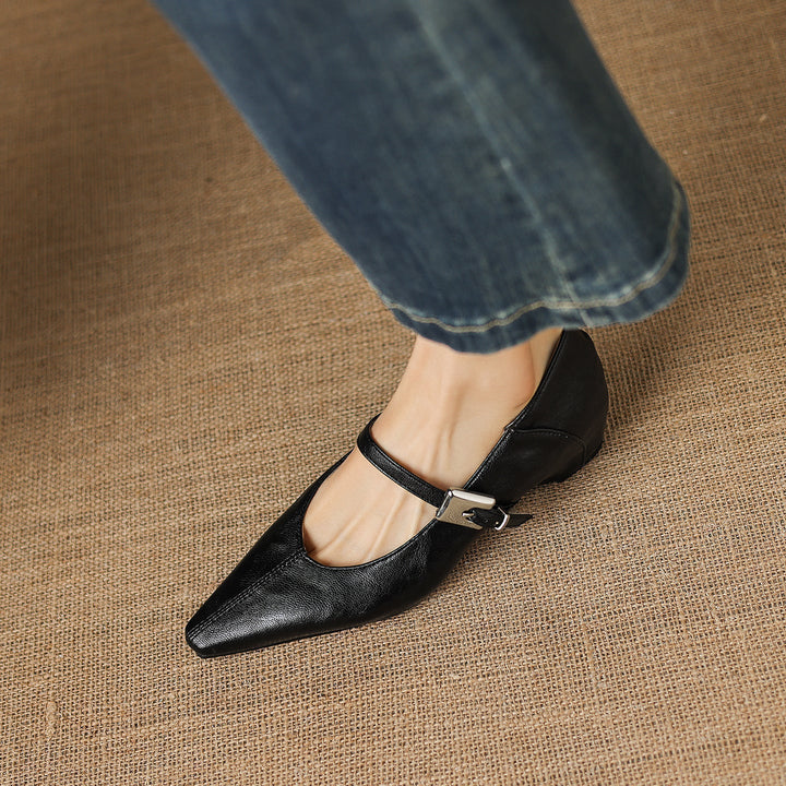 Jutta | Spitze Spangenpumps