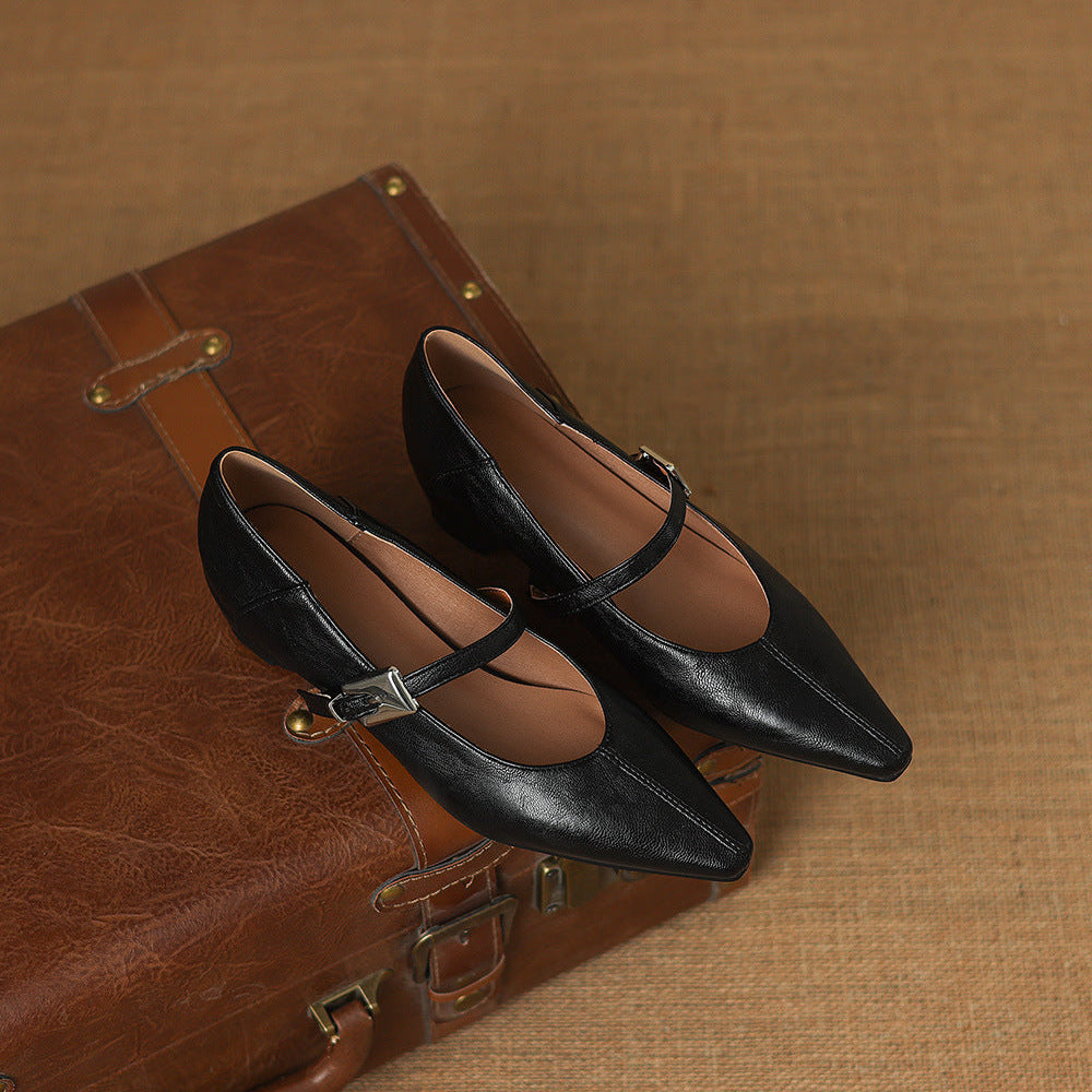 Jutta | Spitze Spangenpumps