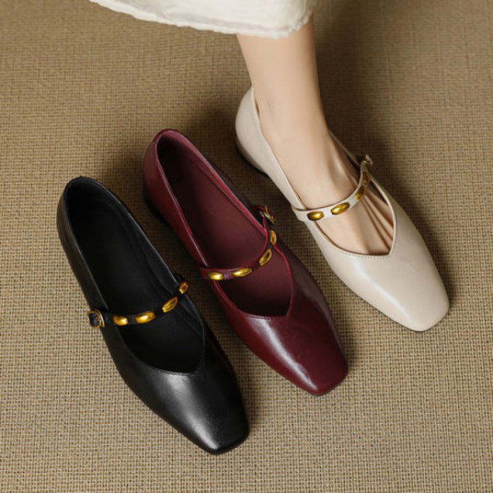 Ronja | Nieten-Spangenschuhe