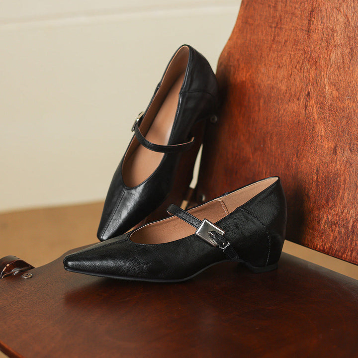 Jutta | Spitze Spangenpumps