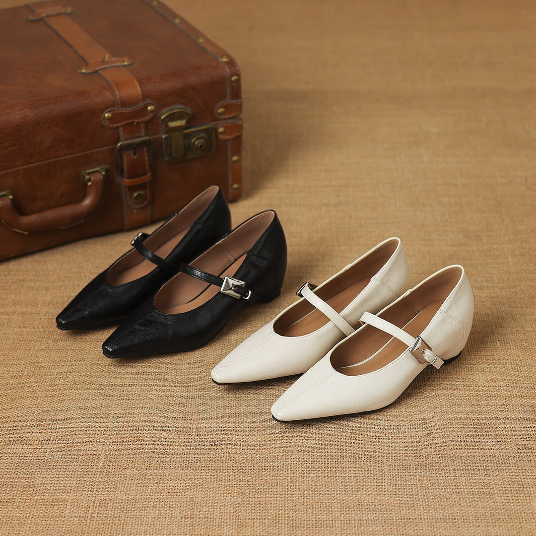 Jutta | Spitze Spangenpumps