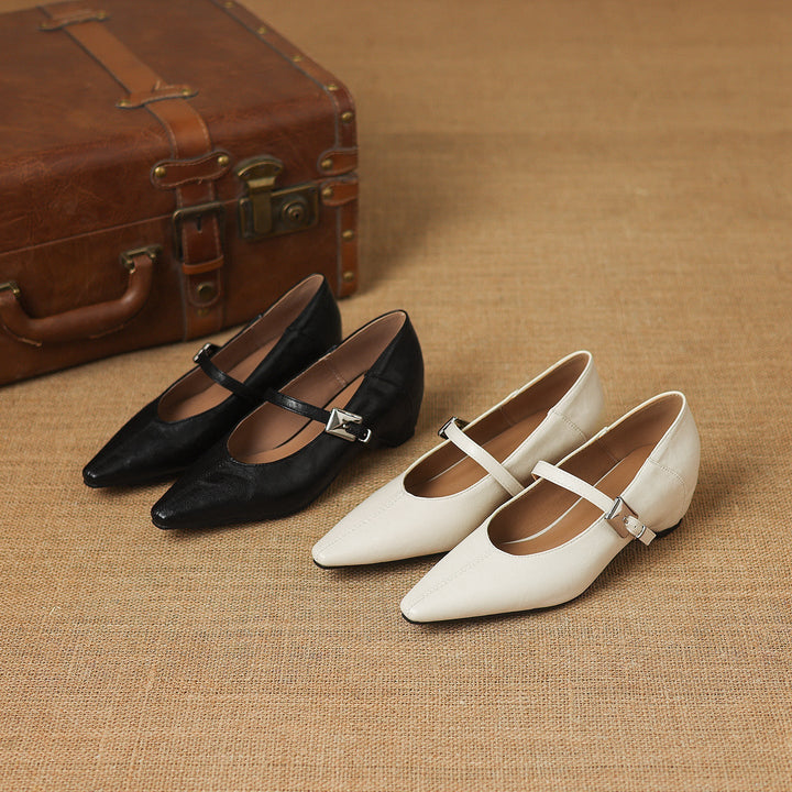 Jutta | Spitze Spangenpumps