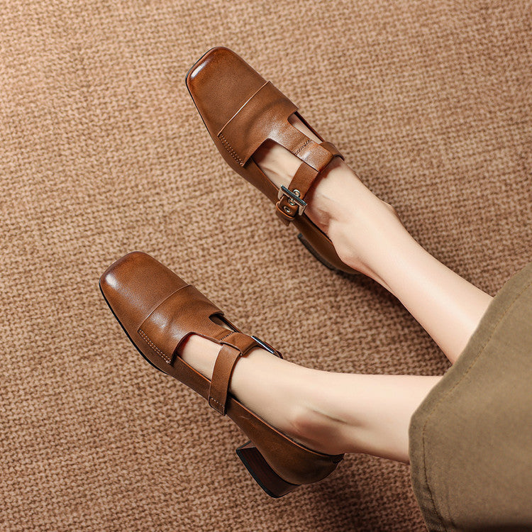 Edda | Spangenschuhe mit Absatz
