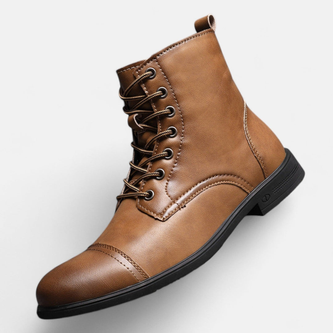 Waltherhaus präsentiert: Elias™ | Stilvolle Herrenstiefel aus hochwertigem Kunstleder