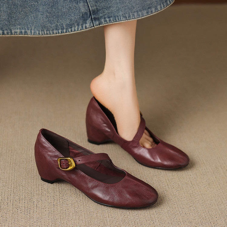 Lene | Runde Spangenschuhe